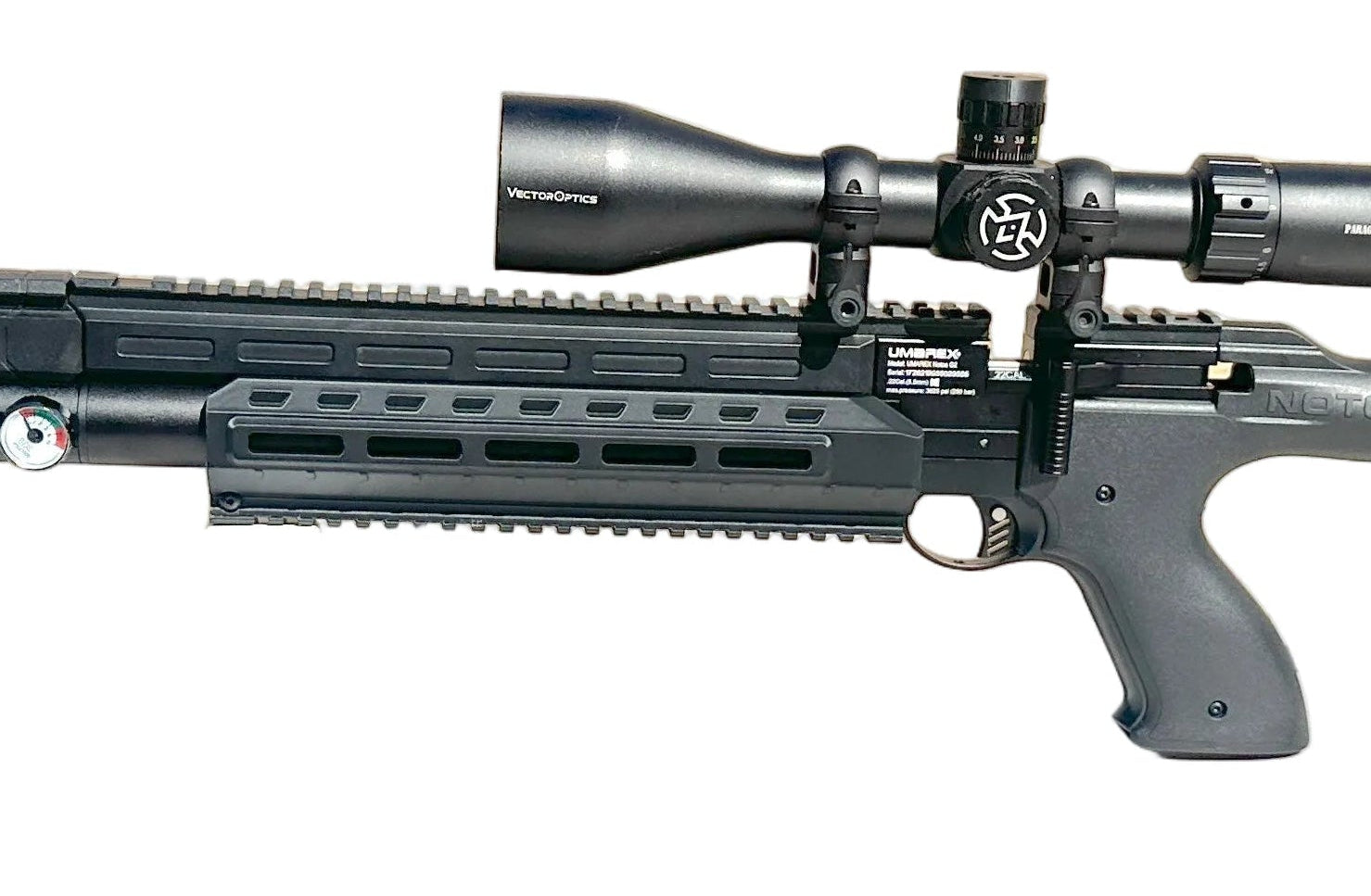 Umarex Notos G2 with picatinny handguard tank cover