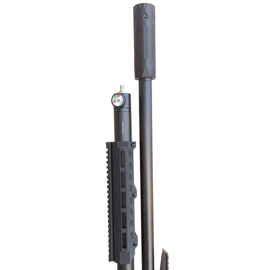 Bravo3D MANTIS flow-through moderator with side and front venting
